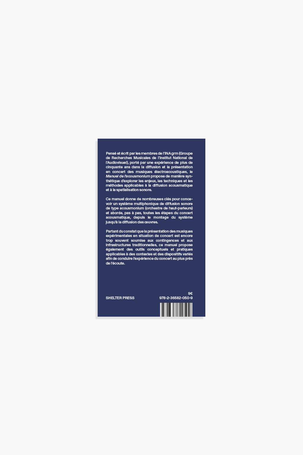 Manuel de l'acousmonim acoumsatic handbook